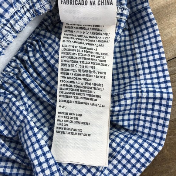 NWT Abercrombie & Fitch gingham peplum tank top, S - Picture 5 of 8